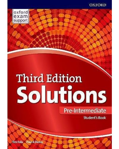Solutions Pre-Intermediate Student's Book and Online Practice Pack (3rd Edition) / Английски език - ниво A2: Учебник и онлайн материали - 1